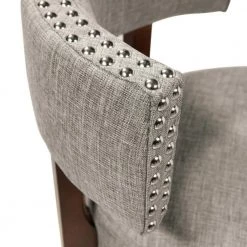 Jacquesville 40.5 in. Dark Oak and Light Gray Wood Frame Bar Stool (Set of 2) by Furniture of America -Furniture of America Sales Store dark oak and light gray furniture of america bar stools idf br6252lg 29 1f 1000