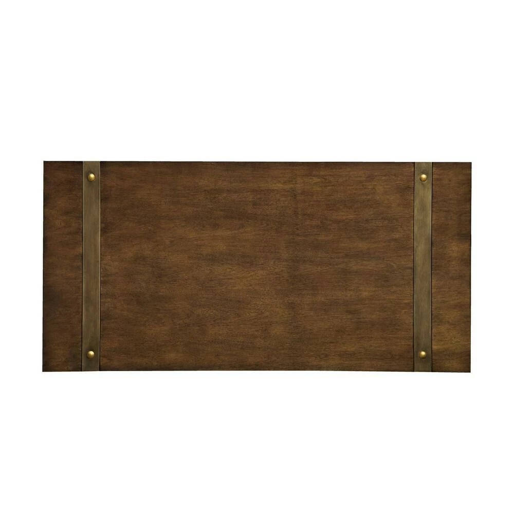 Allenton 48 in. Dark Oak Rectangle Wood Console Table with 1-Shelf by Furniture of America 2 Allenton 48 in. Dark Oak Rectangle Wood Console Table with 1-Shelf by Furniture of America - Image 2