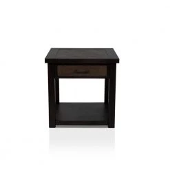 Palka 1-Drawer Dark Oak End Table by Furniture of America
