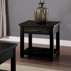 Palka 1-Drawer Dark Oak End Table by Furniture of America 6 Palka 1-Drawer Dark Oak End Table by Furniture of America -Furniture of America Sales Store dark oak furniture of america end side tables idf 4123e c3 1000