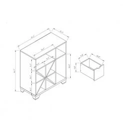 Mesheim Light Oak Buffet with Wine Rack by Furniture of America -Furniture of America Sales Store dark taupe furniture of america sideboards buffet tables idi 182279 76 1000
