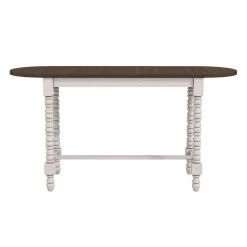 Rebman 70.88 in. Rectangle Dark Walnut and Antique White Wood Counter Height Table with Drop Leaf by Furniture of America 11 Rebman 70.88 in. Rectangle Dark Walnut and Antique White Wood Counter Height Table with Drop Leaf by Furniture of America -Furniture of America Sales Store dark walnut and antique white furniture of america kitchen dining tables idf 3584dw pt c3 1000