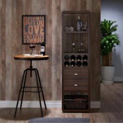 Yaelle 8-Botte Dark Walnut Wine Cabinet by Furniture of America 13 Yaelle 8-Botte Dark Walnut Wine Cabinet by Furniture of America -Furniture of America Sales Store dark walnut furniture of america bar cabinets idi 161654 31 1000