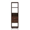 Yaelle 8-Botte Dark Walnut Wine Cabinet by Furniture of America