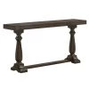 Terraza 59 in. Dark Walnut Rectangle Wood Console Table by Furniture of America