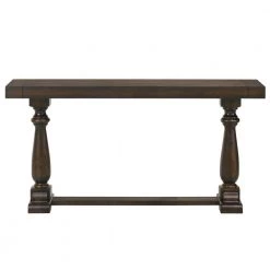 Terraza 59 in. Dark Walnut Rectangle Wood Console Table by Furniture of America -Furniture of America Sales Store dark walnut furniture of america console tables idf 4175wn s c3 1000