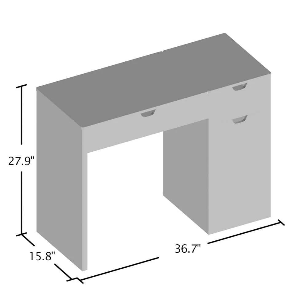 Clover 2-Piece Espresso Vanity with Stool by Furniture of America 4 Clover 2-Piece Espresso Vanity with Stool by Furniture of America - Image 4