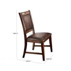 Remy Light Walnut Upholstered Side Chairs (Set of 2) by Furniture of America -Furniture of America Sales Store distressed dark oak furniture of america dining chairs idf 3061sc 40 1000