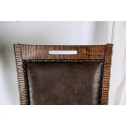 Remy Light Walnut Upholstered Side Chairs (Set of 2) by Furniture of America -Furniture of America Sales Store distressed dark oak furniture of america dining chairs idf 3061sc 66 1000