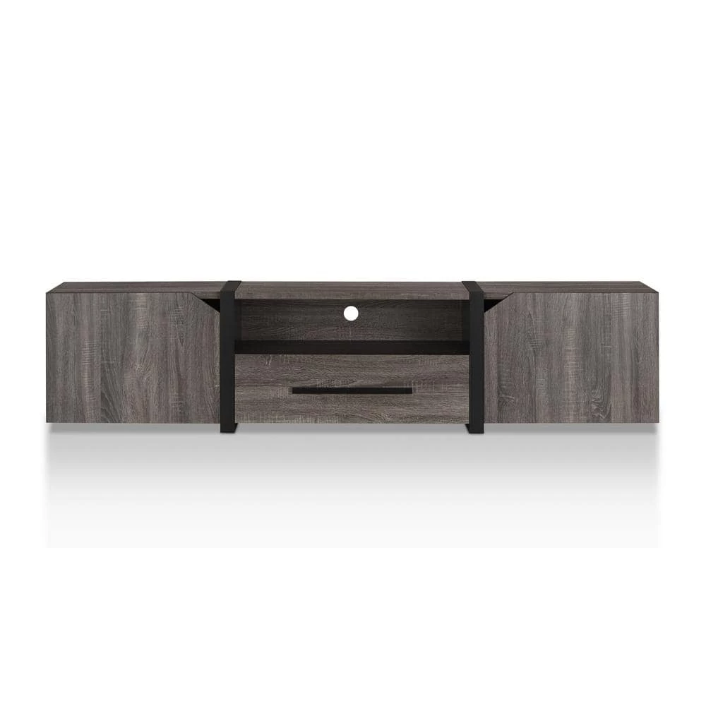 Balearic 81.5 in. Distressed Gray tv Stand Fits tv's up to 94 in. by Furniture of America 1 Balearic 81.5 in. Distressed Gray tv Stand Fits tv's up to 94 in. by Furniture of America
