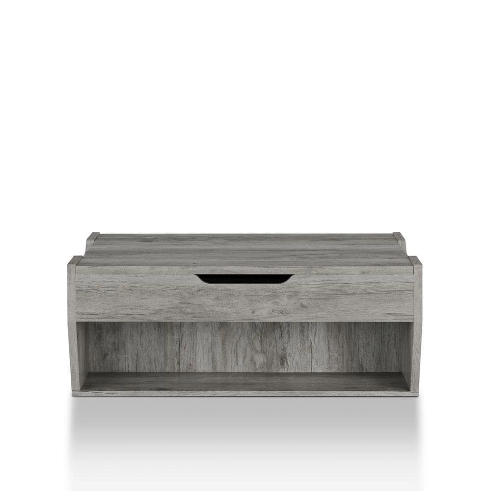 Anthem 42 in. Distressed Gray Large Rectangle Wood Coffee Table with Lift Top by Furniture of America 2 Anthem 42 in. Distressed Gray Large Rectangle Wood Coffee Table with Lift Top by Furniture of America - Image 2