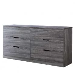 Tobin 15.50 in. 6-Drawer Distressed Gray Dresser by Furniture of America