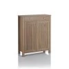 Guillaume Distressed Taupe Shoe Cabinet with 1-Drawer by Furniture of America