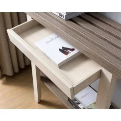 Cane River 36 in. Distressed Taupe Rectangle Wood Console Table with 1-Drawer by Furniture of America -Furniture of America Sales Store distressed taupe furniture of america console tables idi 161878 4f 1000