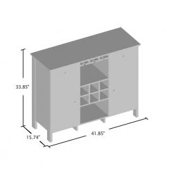 Timothy 6-Bottle Distressed Walnut Wine Bar Cabinet by Furniture of America -Furniture of America Sales Store distressed walnut furniture of america bar cabinets fgi 18719c21 76 1000