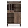 Pierpont Distressed Walnut 6-Bottle Wine Cabinet by Furniture of America