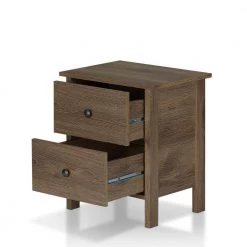 Lana 2-Drawer Distressed Walnut Nightstand by Furniture of America -Furniture of America Sales Store distressed walnut furniture of america nightstands fgi 18603c21 s c3 1000