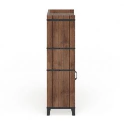 Crystie Distressed Walnut Buffet with 2-Cabinet by Furniture of America -Furniture of America Sales Store distressed walnut furniture of america sideboards buffet tables fgi 17704c21 1f 1000