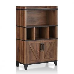 Crystie Distressed Walnut Buffet with 2-Cabinet by Furniture of America