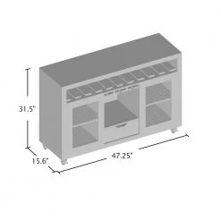 Mangoky Distressed Walnut Mobile Wine Server with Wine Rack by Furniture of America 10 Mangoky Distressed Walnut Mobile Wine Server with Wine Rack by Furniture of America -Furniture of America Sales Store distressed walnut furniture of america sideboards buffet tables fgi 1774c21 4f 1000