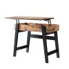 Kelli 36 in. Distressed Wood and Black Standard Rectangle Wood Console Table with Lift Top by Furniture of America