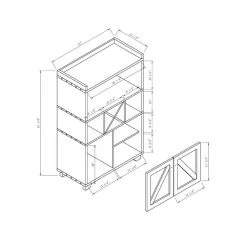 Capalli Distressed Wood Buffet with 7-Shelf by Furniture of America 14 Capalli Distressed Wood Buffet with 7-Shelf by Furniture of America -Furniture of America Sales Store distressed wood furniture of america sideboards buffet tables idi 172124 76 1000