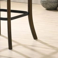 Renly 24.63 in. Burnished Oak and Espresso Counter Height Chairs (Set of 2) by Furniture of America -Furniture of America Sales Store espresso burnished oak furniture of america bar stools idf 3148pc 4f 1000