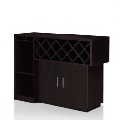 Vosso 22-Bottle Espresso Wine Cabinet by Furniture of America