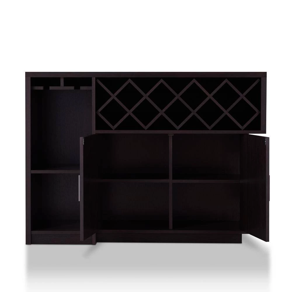 Vosso 22-Bottle Espresso Wine Cabinet by Furniture of America 3 Vosso 22-Bottle Espresso Wine Cabinet by Furniture of America - Image 3
