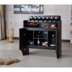 Manor 7-Bottle Wine Espresso Display Cabinet by Furniture of America 8 Manor 7-Bottle Wine Espresso Display Cabinet by Furniture of America -Furniture of America Sales Store espresso furniture of america bar cabinets ynj 18704c5 c3 1000