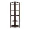 Neil 62 in. Espresso Wood 5-shelf Corner Bookcase by Furniture of America