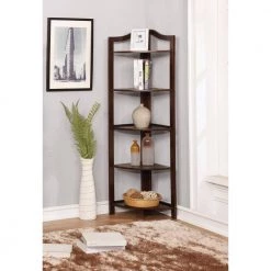 Neil 62 in. Espresso Wood 5-shelf Corner Bookcase by Furniture of America 7 Neil 62 in. Espresso Wood 5-shelf Corner Bookcase by Furniture of America -Furniture of America Sales Store espresso furniture of america bookcases bookshelves idf ac804ex c3 1000