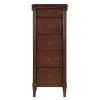 Gretnall 5-Drawer Espresso Chest of Drawers (46.5 in. H x 18 in. W x 15.5 in. D) by Furniture of America