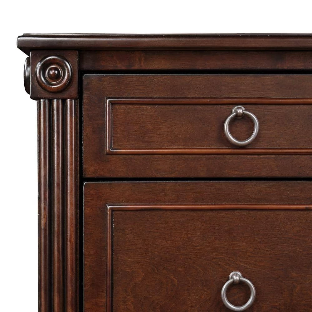 Gretnall 5-Drawer Espresso Chest of Drawers (46.5 in. H x 18 in. W x 15.5 in. D) by Furniture of America 10 Gretnall 5-Drawer Espresso Chest of Drawers (46.5 in. H x 18 in. W x 15.5 in. D) by Furniture of America - Image 10