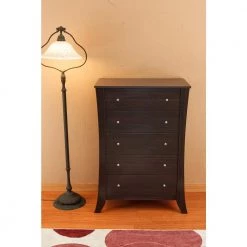 Floren 5-Drawer Espresso Dresser by Furniture of America -Furniture of America Sales Store espresso furniture of america chest of drawers ynj 318 5 fa 1000