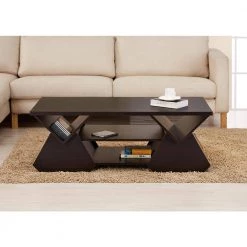 Arden 48 in. Espresso Large Rectangle Wood Coffee Table with Shelf by Furniture of America 7 Arden 48 in. Espresso Large Rectangle Wood Coffee Table with Shelf by Furniture of America -Furniture of America Sales Store espresso furniture of america coffee tables ynj 1404 5 31 1000