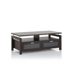 Pentwater 47.24 in. Espresso Rectangle Wood Coffee Table by Furniture of America