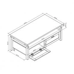 Pentwater 47.24 in. Espresso Rectangle Wood Coffee Table by Furniture of America -Furniture of America Sales Store espresso furniture of america coffee tables ynj 1531c5 76 1000