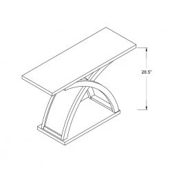 Luxor 47 in. Espresso Standard Rectangle Wood Console Table with Shelves by Furniture of America -Furniture of America Sales Store espresso furniture of america console tables idf 4641s 44 1000