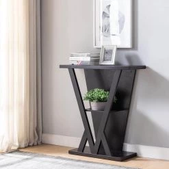 Sundi 31 in. Espresso Standard Rectangle Console Table with Storage by Furniture of America -Furniture of America Sales Store espresso furniture of america console tables idi 192439 31 1000