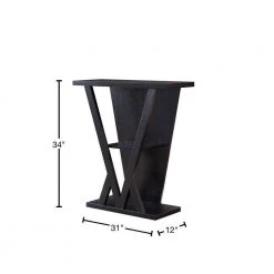 Sundi 31 in. Espresso Standard Rectangle Console Table with Storage by Furniture of America -Furniture of America Sales Store espresso furniture of america console tables idi 192439 40 1000