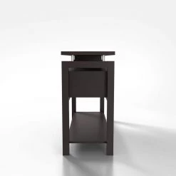 Mackenzee 47.24 in. Espresso Rectangle Wood Console Table with 1-Shelf by Furniture of America -Furniture of America Sales Store espresso furniture of america console tables ynj 1532c5 4f 1000