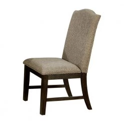 Dorsett Espresso Upholstered Side Chairs (Set of 2) by Furniture of America 11 Dorsett Espresso Upholstered Side Chairs (Set of 2) by Furniture of America -Furniture of America Sales Store espresso furniture of america dining chairs idf 3310sc 1d 1000
