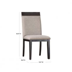 Aron Espresso Upholstered Side Chairs (Set of 2) by Furniture of America -Furniture of America Sales Store espresso furniture of america dining chairs idf 3337sc 40 1000