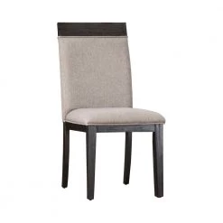 Aron Espresso Upholstered Side Chairs (Set of 2) by Furniture of America
