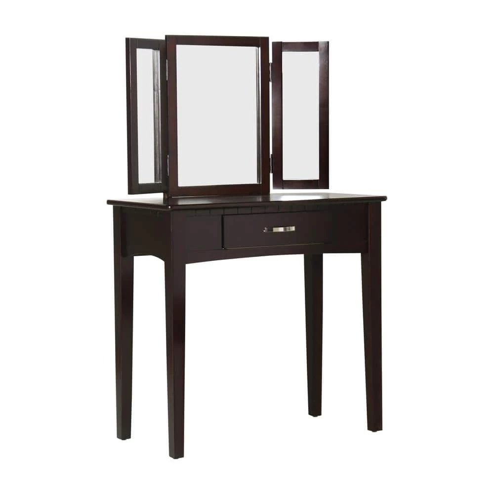 Dalorry 2-Piece Espresso Vanity Set by Furniture of America 3 Dalorry 2-Piece Espresso Vanity Set by Furniture of America - Image 3