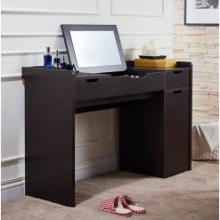 Bailly 2-Piece Espresso Vanity with Mirror by Furniture of America 10 Bailly 2-Piece Espresso Vanity with Mirror by Furniture of America -Furniture of America Sales Store espresso furniture of america makeup vanities ynj 1507c5 1d 1000