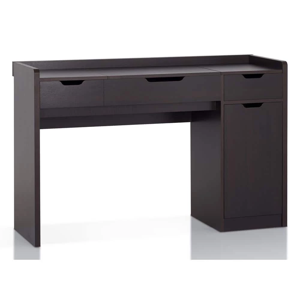 Bailly 2-Piece Espresso Vanity with Mirror by Furniture of America 1 Bailly 2-Piece Espresso Vanity with Mirror by Furniture of America