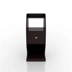 Yountville 1-Drawer Espresso Nightstand (31.5 in. H x 13 in. W x 17.7 in. D) by Furniture of America