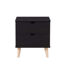 Kitzner II 2-Drawer Espresso Nightstand (20 in. W X 15.5 in. D X 22 in. H) by Furniture of America